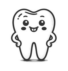 Happy Cartoon Tooth