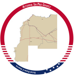 Map Of La Paz County In Arizona Usa