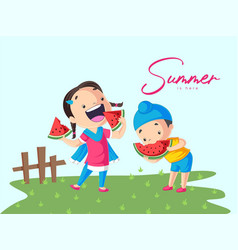 Banner Design Of Summer Is Here