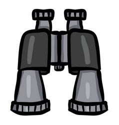 Single Binocular Doodle Icon