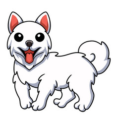 Cute Little Samoyed Dog Cartoon