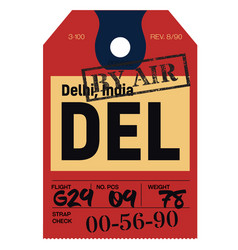 Delhi Airport Luggage Tag