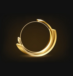 Abstract Golden Light Circle Effect