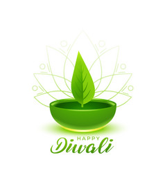 Elegant Green Diwali Occasion Background