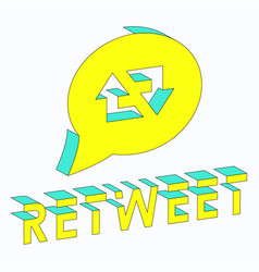 Retweet Isometric