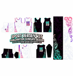 Floral Jersey Design Apparel Sublimation Layout