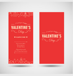 Romantic Greeting Vertical Banners Romantic