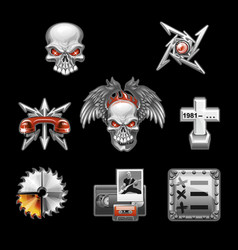 Icon Set Heavy Metal Rock