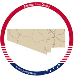 Map Of Pima County In Arizona Usa