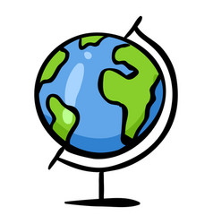 School Globe Doodle Icon