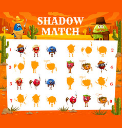 Shadow Match Game Cartoon Berry Rangers Cowboys