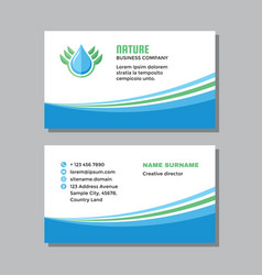 Business Visit Card Template With Logo - Concept