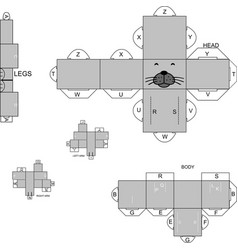 Seal Character Cartoon Cube Craft Design In Format