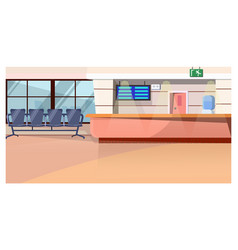 Waiting Room With Counter In Airport