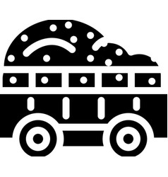 Apple Wagon Delivery Glyph Icon