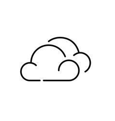 Cloudy Weather Pixel Perfect Editable Stroke