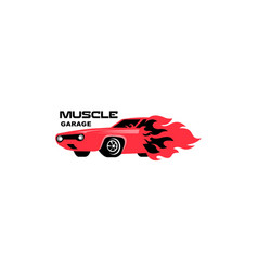 Muscle Logo Service Car Repair Car Restoration