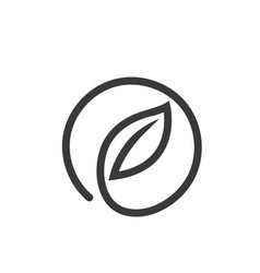 Eco Friendly Line Circle Icon Concept Design