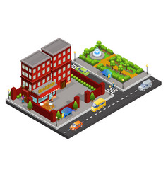 Isometric Street Cafe Concept