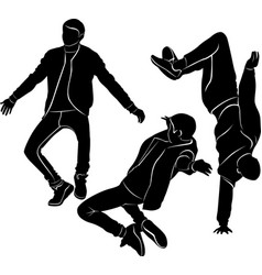 Collection Breakdance Break Dance Silhouettes