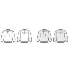 Cropped Cotton-jersey Hoodie Technical Fashion