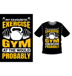 Gym T-shirt Design