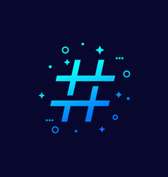 Hashtag Or Trend Topic Icon Design