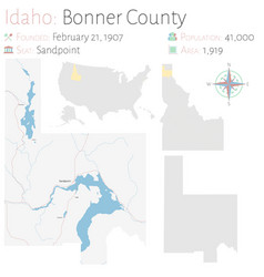 Map Bonner County In Idaho