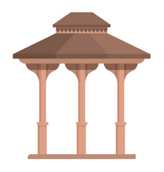 Patio Shelter Icon Cartoon Pergola House