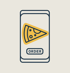 Fast Food Delivery Service Isolated Icon Pizza