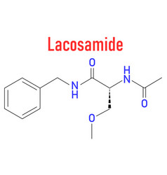 Lacosamide Molecule Skeletal Formula