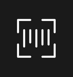 Scanning Barcode Dark Mode Glyph Ui Icon