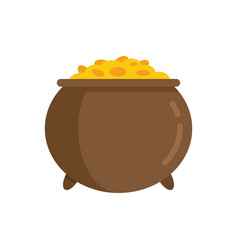 Golden Cauldron Icon Flat Gold Pot