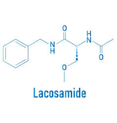 Lacosamide Molecule Skeletal Formula