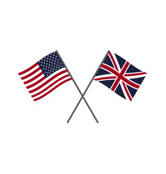 Usa And Uk Flags