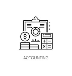 Accounting Icon Financial Analysis Budget Tax