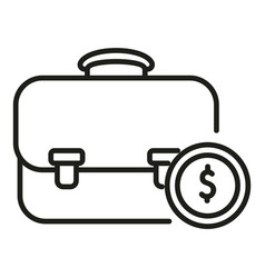 Suitcase Strategy Business Icon Outline