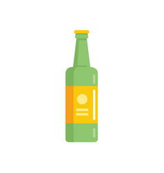 Irish Beer Bottle Icon Flat Mug Label