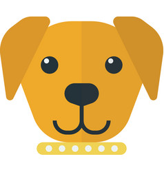 Puppy With Collar In Minimal Style