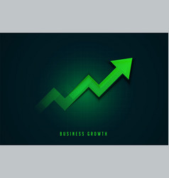 Financial Stock Market Statics Graph With Upward