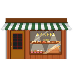 Outside Of Bakery Shop Background