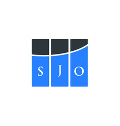 Sjo Letter Logo Design On White Background