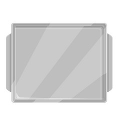 Steel Meal Tray Icon Cartoon Culinary