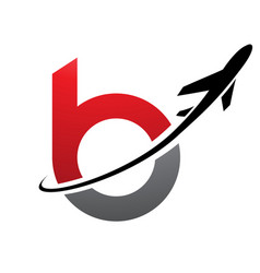 Red And Black Lowercase Letter B Icon