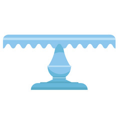 Blue Cake Stand In Vintage Style On White