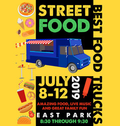 Food Festival Flyer With Alphabet