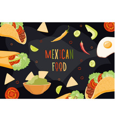 Hand-drawn Of Mexican Cuisine