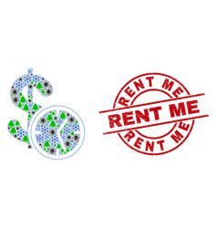 Rent Me Textured Seal And Dollar Credit Time