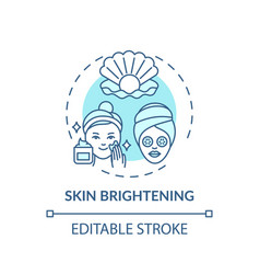 Skin Brightening Concept Icon