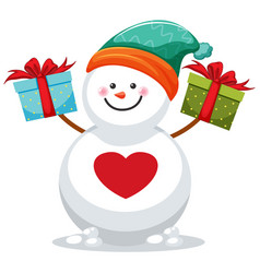 Snowman In Christmas Theme